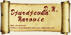 Đurđevka Marović vizit kartica